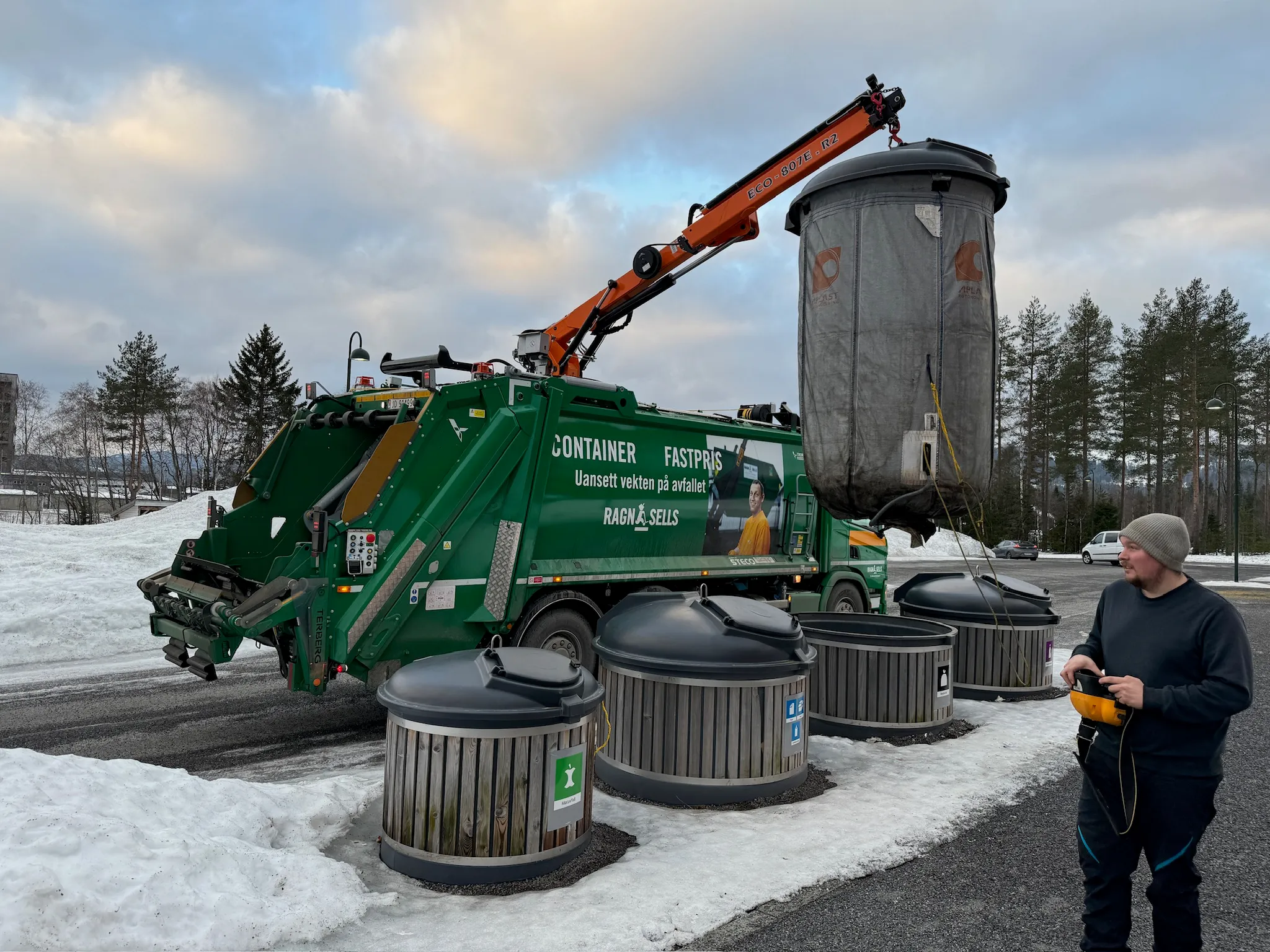 Terberg OL21W baglæsser med spil og kran
