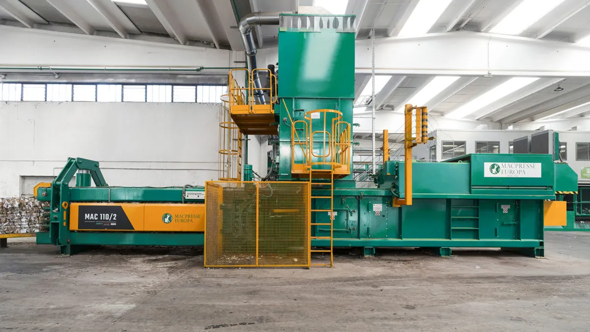 Macpresse 110/2 kanalpresse til renovationsanlæg